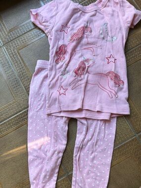 Carter's Pink Unicorn Pajama Set with Stars
